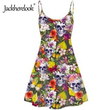 Jackherelook Sugar  Print Casual Woman Slip Dresses Summer Sleeveless dress  Des - £74.86 GBP
