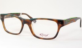 Kaos KK332 Col4 Tortoise Brown /Green Unique Rare Eyeglasses 51-20-145mm Germany - $161.35