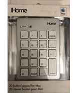 Brand New iHome Wired USB Numeric 20 Button Keypad for Mac (IMAC-A210S)-... - €12,72 EUR