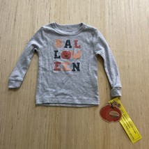 Chick Pea Gray Halloween Pajama Top Size 18 Months Baby Long Sleeve New - £6.15 GBP