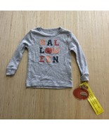 Chick Pea Gray Halloween Pajama Top Size 18 Months Baby Long Sleeve New - £5.87 GBP