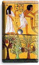 Ancient Egyptian People Hieroglyph Wall Art Light Dimmer Cable Plates Room Decor - £8.89 GBP
