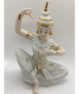 Thai Temple Dancer Figurine, White Monti Piero Spain Porcelain - $19.80