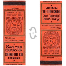 Vintage Matchbook Cover Duro Oil Gas Stations 1930s Michigan Coupon Offer Deco - £14.00 GBP