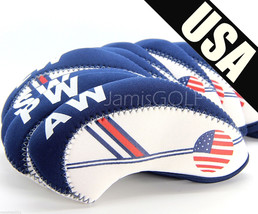 10 Golf Club Iron HeadCovers US USA Flag / Mizuno, PING, NIKE, TaylorMad... - $12.25