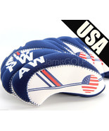 10 Golf Club Iron HeadCovers US USA Flag / Mizuno, PING, NIKE, TaylorMad... - £9.59 GBP