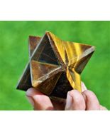 55MM Brown Tiger's Eye Crystal Stone Healing Reiki Gemstone Mineral Merk... - $51.31