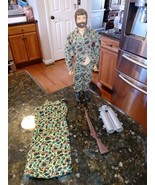 1964 GI Joe Camouflage 12&quot; Action Figure Flocked Beard Sleeping Bag M-1 ... - $2,478.74 MXN