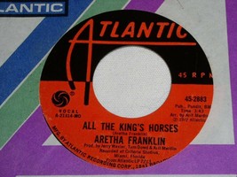 Aretha Franklin All Kings Horses April Fools 45 Rpm Record Atlantic Label - £12.73 GBP