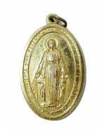 O MARIA CONCEPTA Virgin Mary Religious Catholic Medal Pendant Charm Finding - $5.00