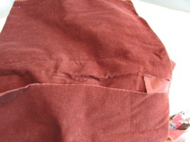 DARK BURGANDY BROWN COUDURY   sewing general  22&quot;x1/2 plus yard&#39;   fabric - $12.15