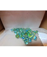 Glass Cat&#39;s Eye Marbles Blue,Yellow and White &amp; 1 Other (1 Shooter &amp; 40 ... - €25,51 EUR