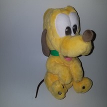 Disney Parks Baby Pluto Plush Stuffed Animal Toy Lovey Disney Yellow Dog Mickey - £13.42 GBP