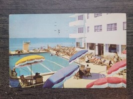 The Delmonico Hotel Miami Beach Florida Chrome Postcard c1950 Coast Guard Enlist - £8.14 GBP