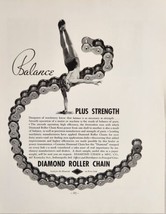 1936 Print Ad Diamond Roller Chain for Machine Smooth Operation Indianap... - $21.37