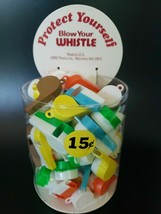 1960 Dime Store 15 Cent Counter Display W/ 52 Colorful Whistles New Old ... - £15.17 GBP