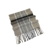 Scarf By J.Valintin Italian Luxurious 100% Wool Made In Italy #Scarf9 Tan Brown image 3