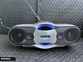 Sony CFD-F10 Silver Boombox CD & Casette Player Radio with Cord - Works Great - $98.99