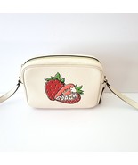 Coach CBA65 Strawberry Print Jamie Camera Bag Crossbody Chalk Multi - $187.36