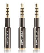 FosPower (3 Pack) 3.5mm Male to Female Auxiliary Stereo Audio Headphone ... - £10.66 GBP
