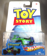 2010 Hot Wheels Disney Pixar Toy Story RC Car Green w/Red 5 Spoke Wheels - £13.72 GBP