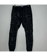 Demolition Mens Paint Splatter Heavy Jogger Pants Trousers Cotton Medium - $26.80 CAD