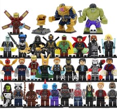 30pcs/set SuperHero Avengers Infinity War Thanos Iron Man Thor Minifigures  - £41.55 GBP