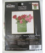 Plaid BUCILLA Counted Cross Stitch 45192 Winter Roses In Flower Bin 5.5 ... - $13.86