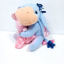 Disney Store Eeyore Winnie the Pooh Plush Stuffed Animal  Bunny Lovey  8&quot; - £16.99 GBP