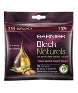 Garnier Black Natural cream 3.16 Natural Burgundy Hair Colour Cream (Pac... - $20.28