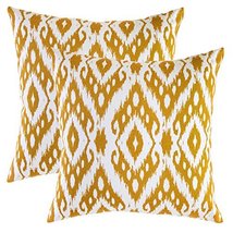 TreeWool (Pack of 2) Decorative Throw Pillow Covers Ogee Diamond Accent in 100%  - £15.15 GBP
