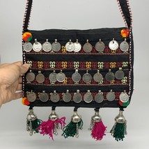 498g,10&quot;x7&quot;Turkmen Handbag Purse Crossbody Handmade Silk Coin @Afghanistan,P142 - £63.94 GBP