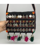 498g,10&quot;x7&quot;Turkmen Handbag Purse Crossbody Handmade Silk Coin @Afghanist... - £62.93 GBP