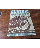 Classic Motorcycles 12&quot; x 9&quot; Metal Sign - £11.84 GBP