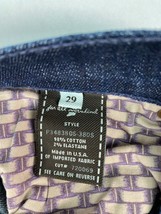 For All Mankind Jeans Womans Size 29 Dojo Medium Wash Blue Denim Low Rise Crop - £22.74 GBP