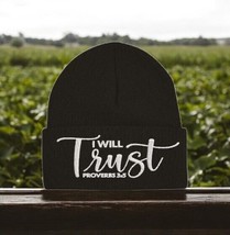 Jesus Christ Winter Beanie Hat I WILL TRUST IN THE LORD Embroidered Wint... - $372.00 MXN
