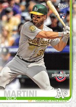 2019 Topps Opening Day #159 Nick Martini RC Rookie Card Oakland Athletics⚾ - £0.69 GBP