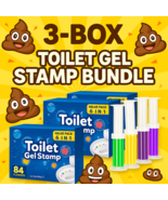 3 Pack Toilet Gel Stamp 84 Flowers Freshener | 6-in-1 Cleaner Odor Remov... - $39.11