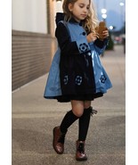 Toddler Girl Two Tone Swing Jacket. Girls Hooded Coat Dress. Kids Outerwear - £35.38 GBP