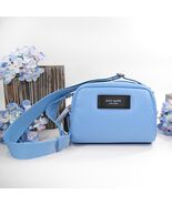 Kate Spade Puffed Smooth Astral Blue Leather Crossbody Shoulder Bag NWT ... - $192.56