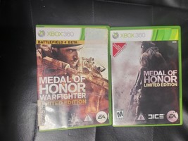 LOT OF 2 :Medal of Honor: + MOH Warfighter Limited Edition (Xbox 360)/COMPLETE - £7.78 GBP