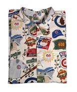 CHICAGO CUBS Hawaiian Shirt &quot;WRIGLEY LEGACY&quot; REYN SPOONER Vintage All Ov... - £50.60 GBP
