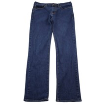 Dockers Pants Mens 34 Blue Straight Slim Fit Mid Rise Button Pocket Denim Jeans - £18.49 GBP