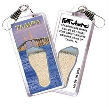 Tampa FootWhere® Souvenir Zipper-Pull. Made in USA - $7.99