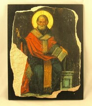 Icon Orthodox Saint Nicholas (Santa Claus)- Myra - RARE Medium Replica #... - $1,150.48 MXN