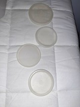 Vintage Tupperware LID ONLY Lot of 4 - 296-29 296-10 296-31 304-6 - £9.57 GBP