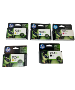 New 4PK + 1Y HP Genuine 934XL 935XL Black Color Ink Cartridge OfficeJet ... - $721.77 MXN