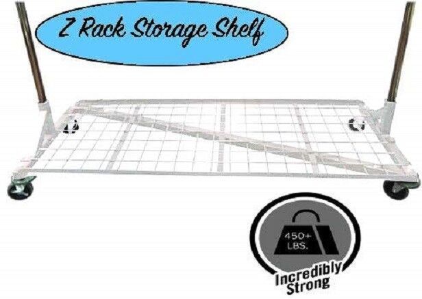 Only Hangers Bottom Shelf for Rolling  Z Rack, White - $90.77