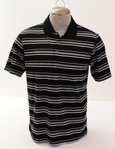 Adidas Golf Puremotion Black &amp; White Short Sleeve Polo Shirt Men&#39;s NWT - £62.75 GBP