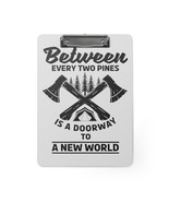 Personalized Clipboard, Black and White Nature-Inspired &quot;Doorway to a Ne... - £38.25 GBP